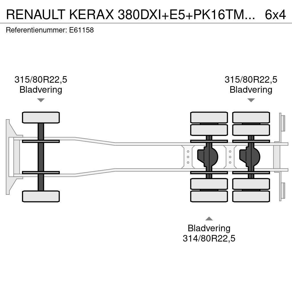 Renault KERAX 380DXI+E5+PK16TM/3EXT Pritschenwagen/Pritschenwagen mit Seitenklappe