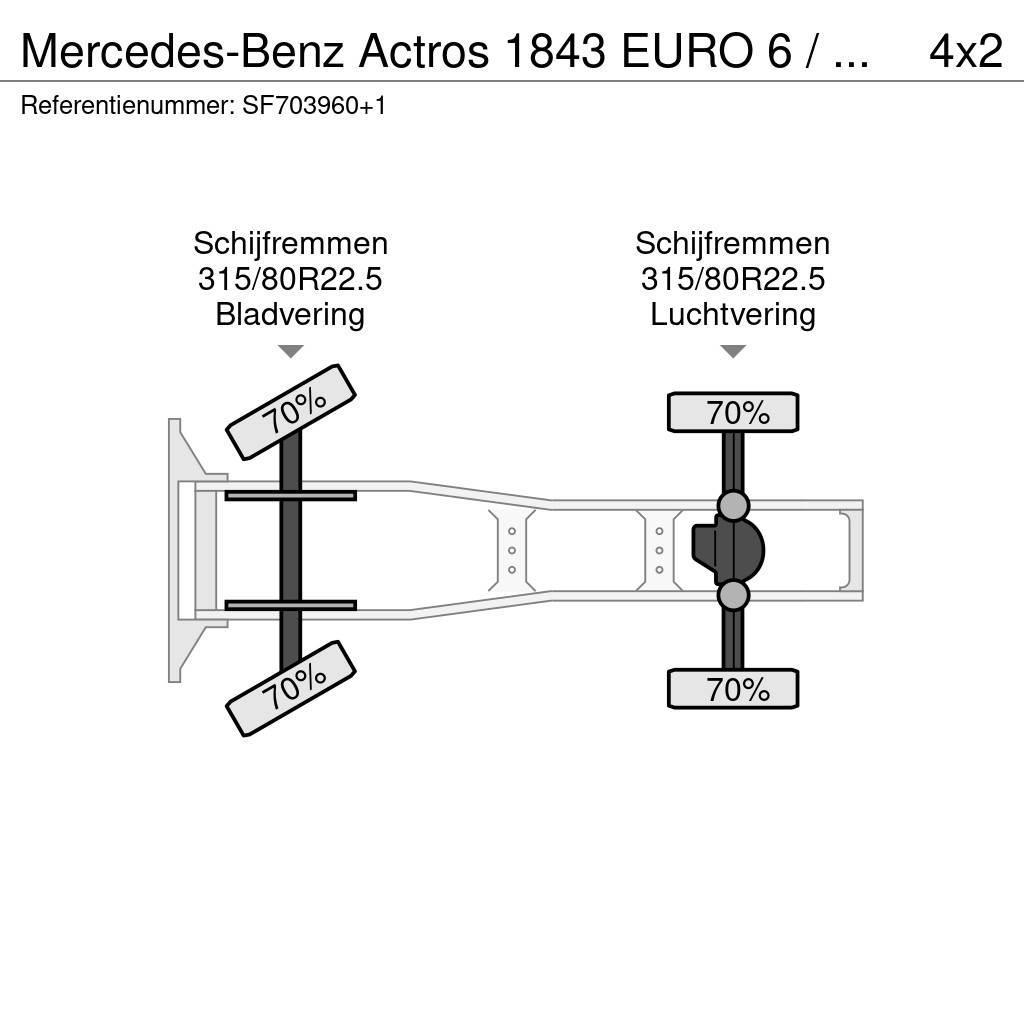 Mercedes-Benz Actros 1843 EURO 6 / PTO Sattelzugmaschinen