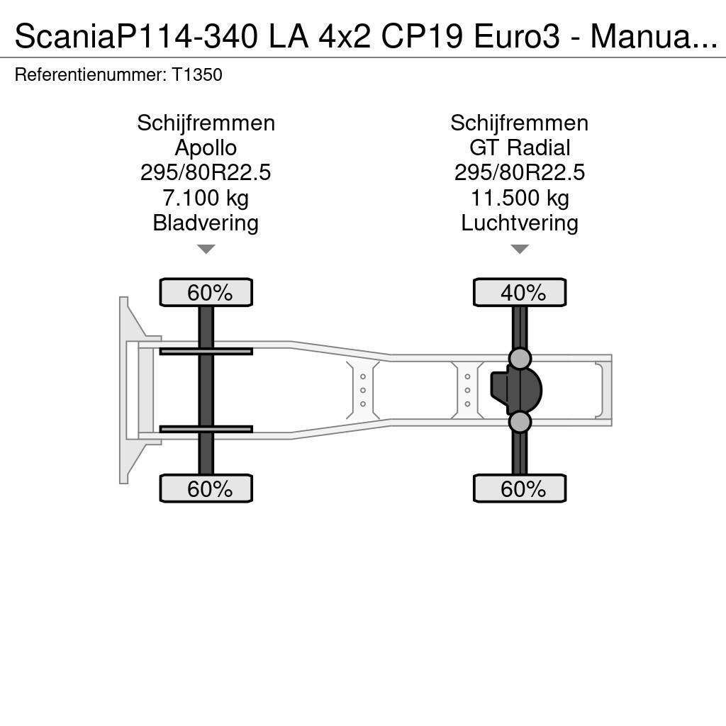 Scania P114-340 LA 4x2 CP19 Euro3 - Manual - Side Skirts Sattelzugmaschinen