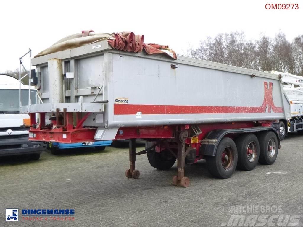 Meierling Tipper trailer alu 21 m3 + tarpaulin Kippladerauflieger