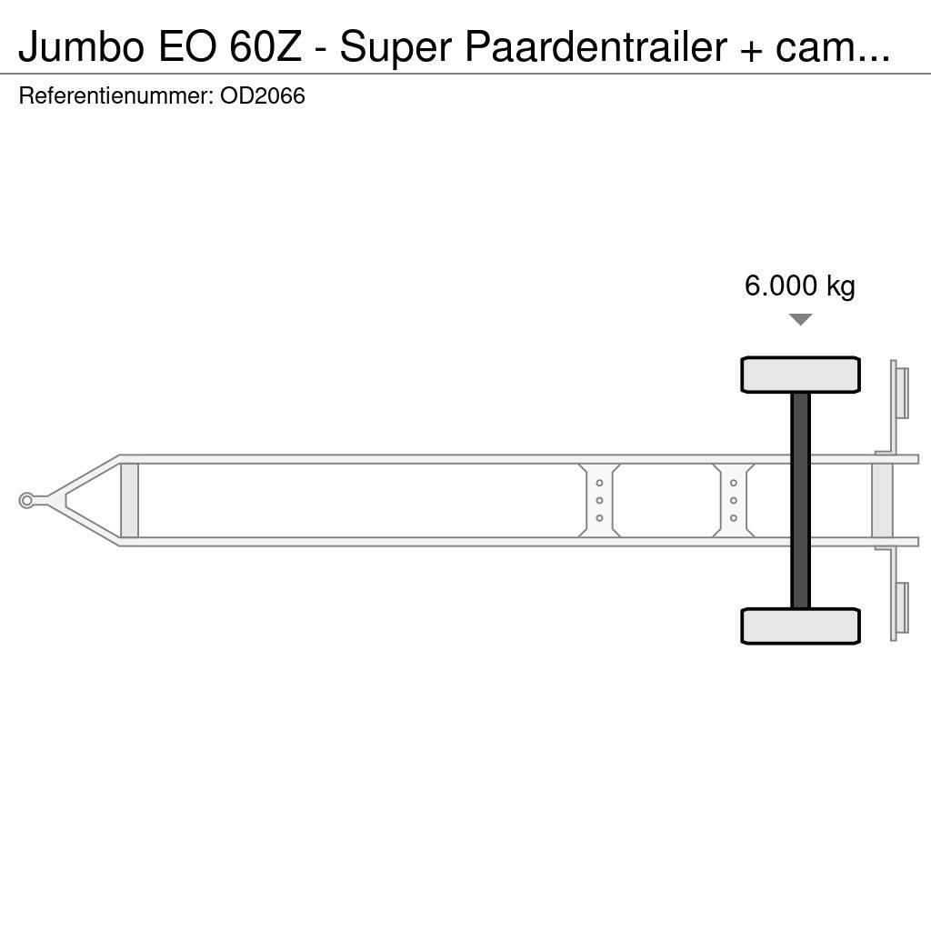 Jumbo EO 60Z - Super Paardentrailer + camper GEEN BTW! Viehtransportanhänger