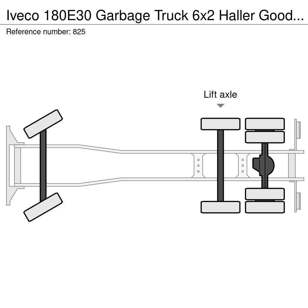Iveco 180E30 Garbage Truck 6x2 Haller Good Condition Müllwagen