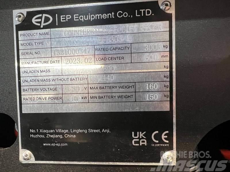 EP EFL303-B met een hefhoogte van 4,8 meter Elektro Stapler