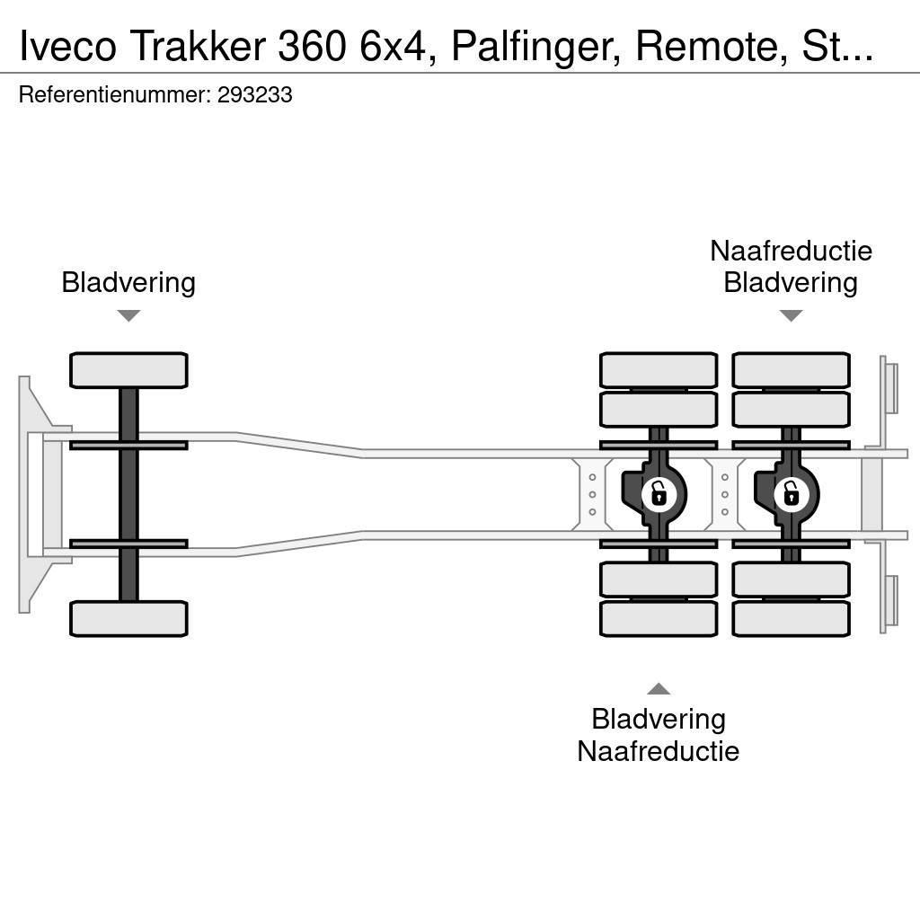 Iveco Trakker 360 6x4, Palfinger, Remote, Steel suspensi Pritschenwagen/Pritschenwagen mit Seitenklappe