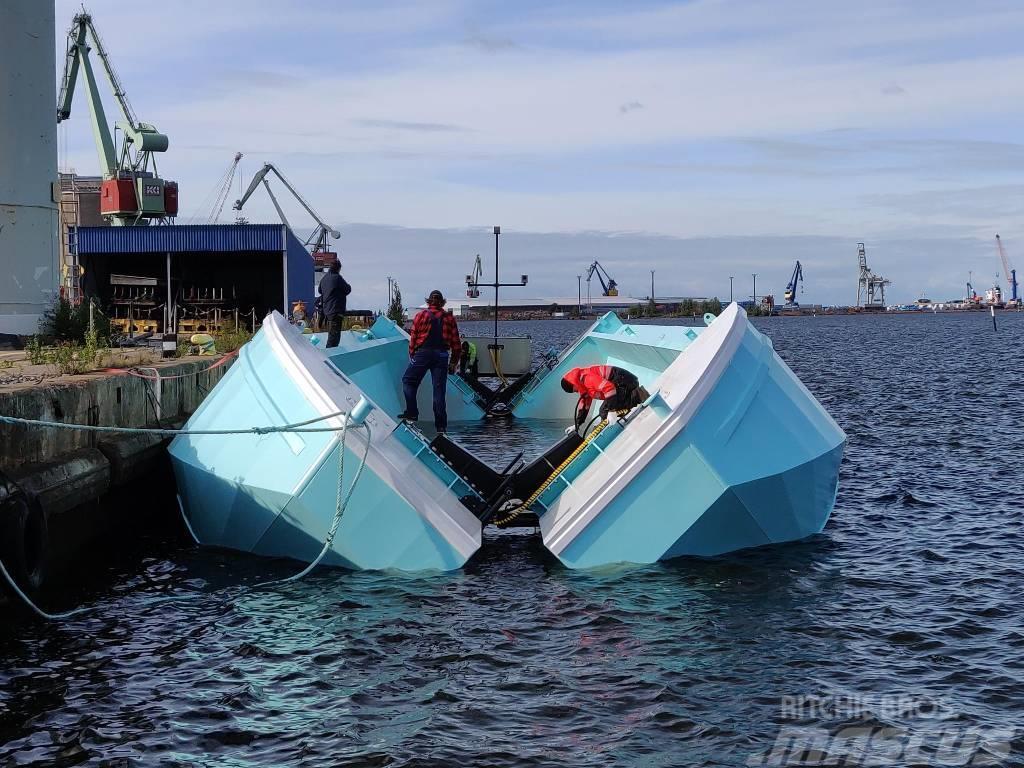  FBP  FB Pontoons Split hopper barge Boote / Prahme