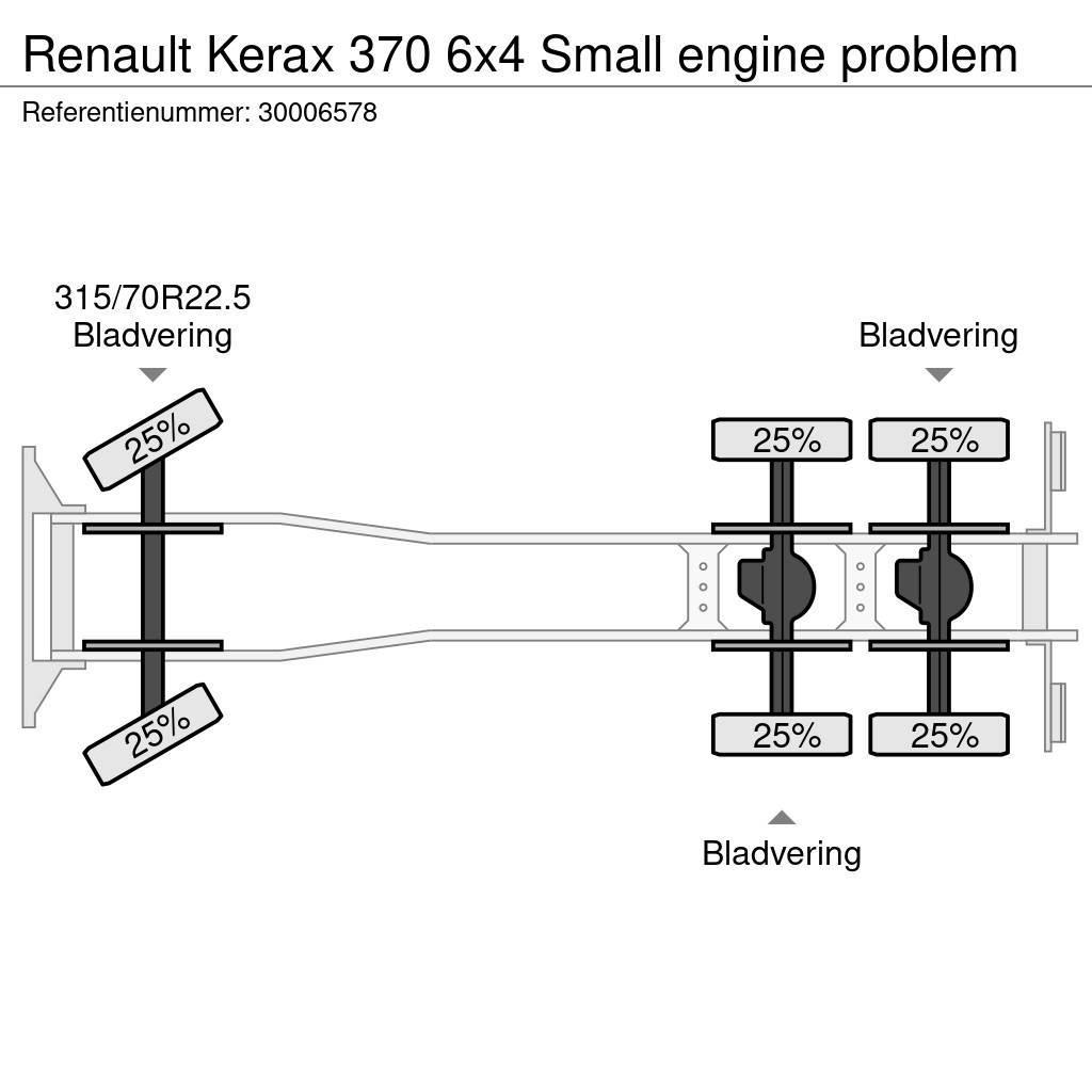 Renault Kerax 370 6x4 Small engine problem Wechselfahrgestell