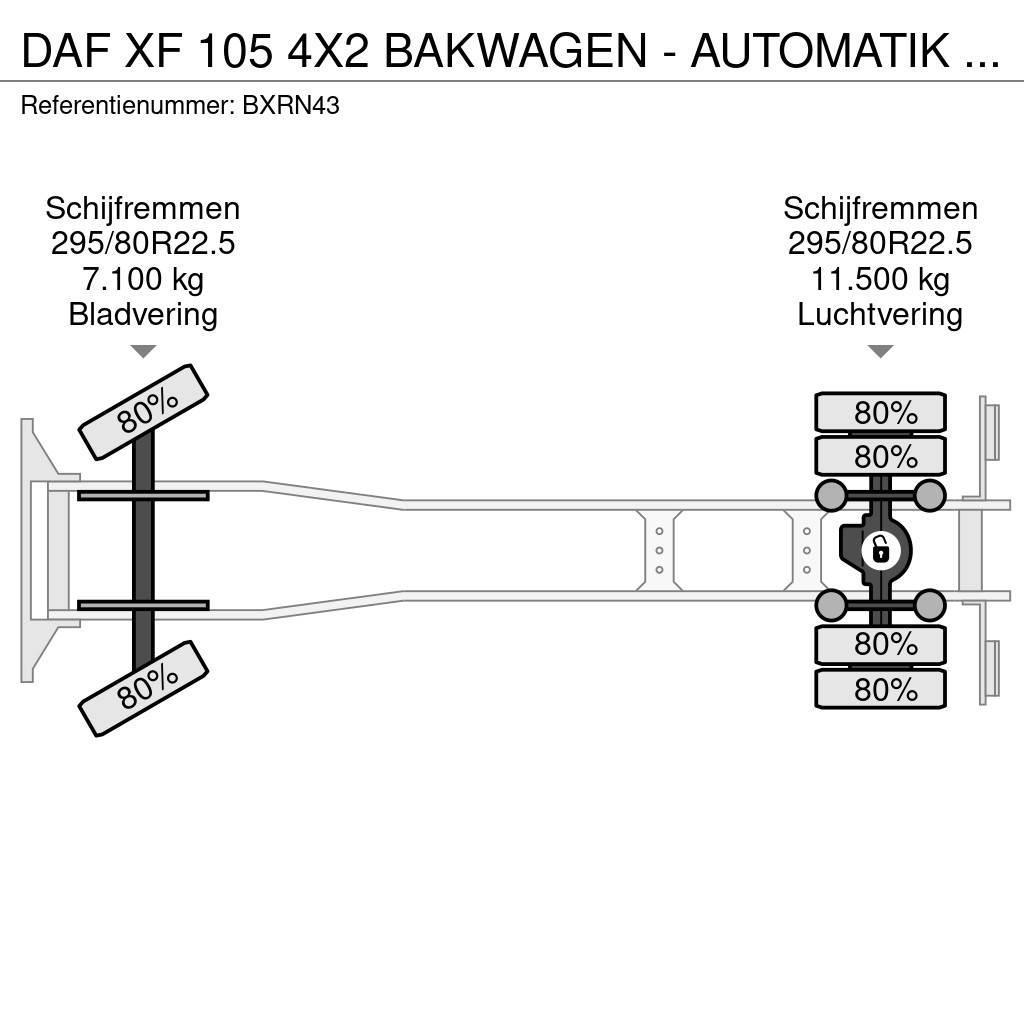 DAF XF 105 4X2 BAKWAGEN - AUTOMATIK - LESAUTO - LOW MI Kastenaufbau