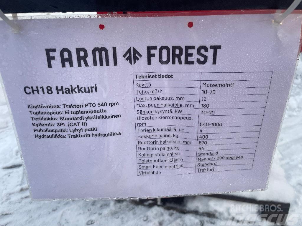 Farmi Forest CH18 Holzhäcksler