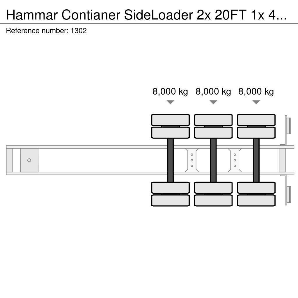 Hammar Contianer SideLoader 2x 20FT 1x 40FT Containerauflieger