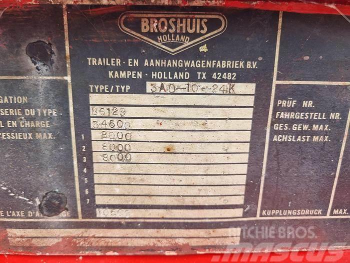 Broshuis 10-24K 3 AXLE CONTAINER CHASSIS STEEL SUSPENSION D Containerauflieger