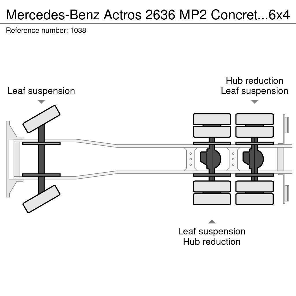 Mercedes-Benz Actros 2636 MP2 Concrete Mixer Cifa 6x4 Full Steel Beton-Mischfahrzeuge