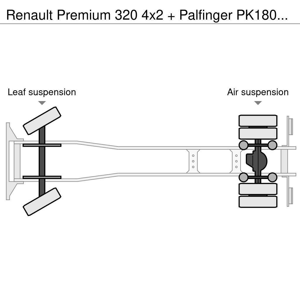 Renault Premium 320 4x2 + Palfinger PK18002-EH C (Year 201 Abrollkipper