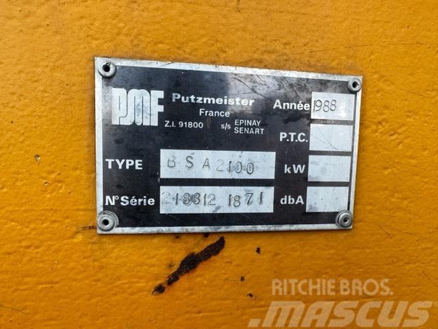 Putzmeister BSA 2100 /160 KW ELEKTRIC Betonpumpen