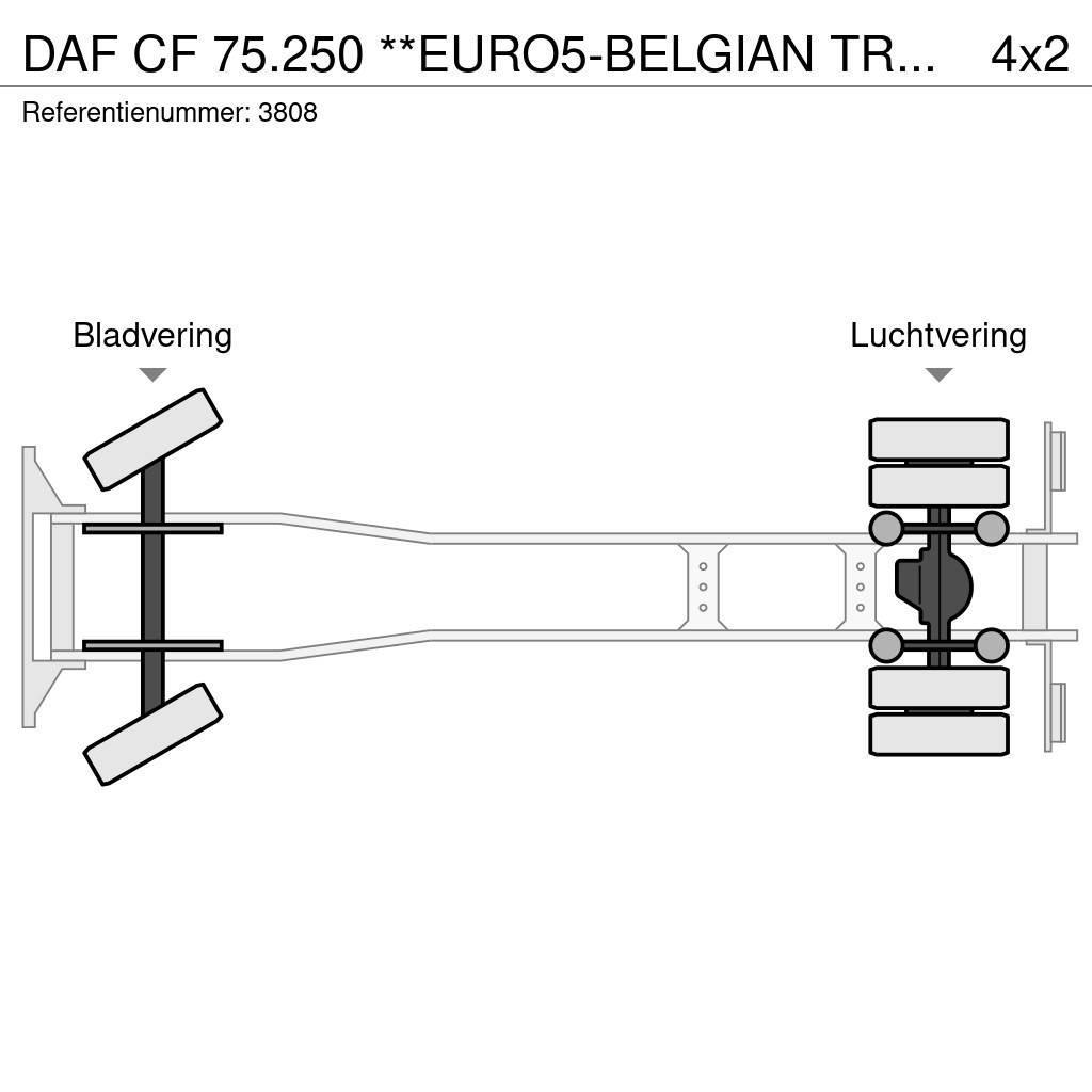 DAF CF 75.250 **EURO5-BELGIAN TRUCK** Kastenaufbau