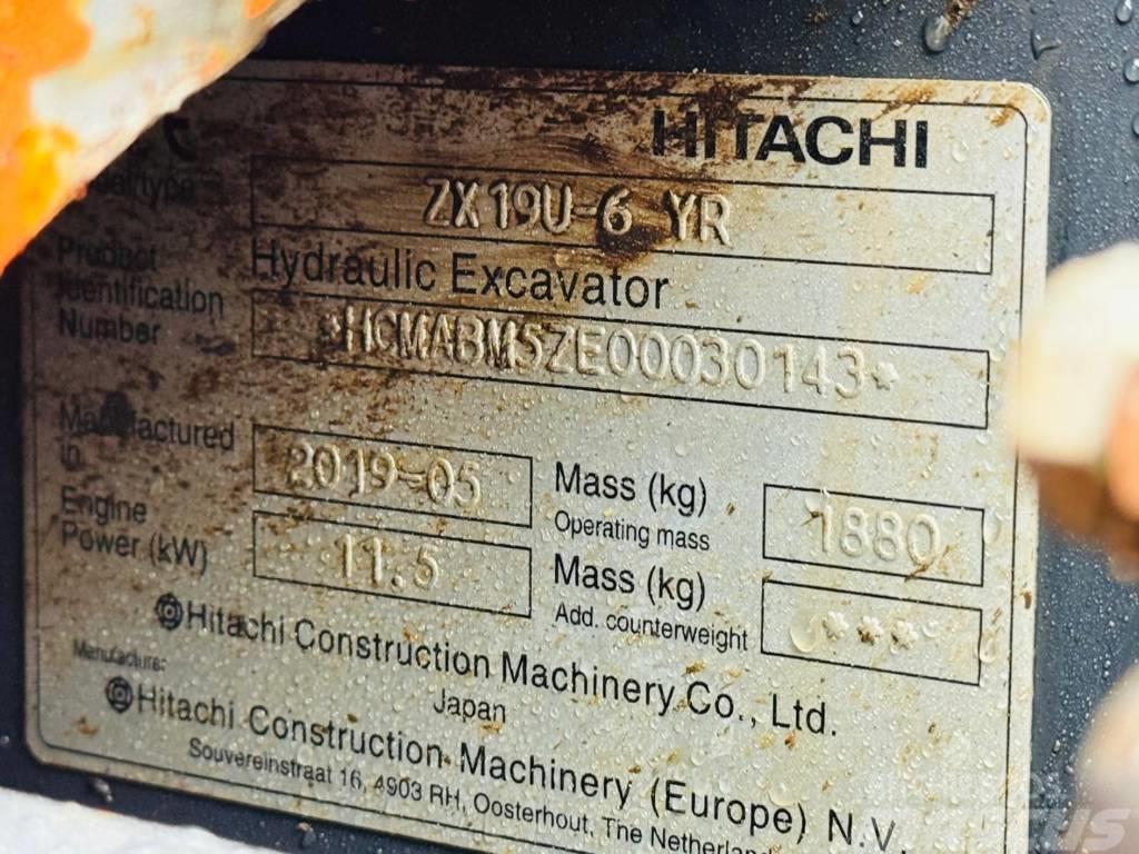 Hitachi ZX 19 U-6 Minibagger < 7t