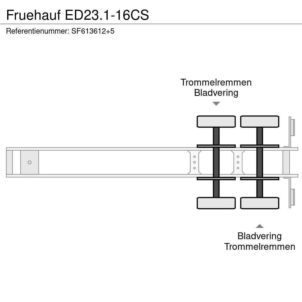 Fruehauf ED23.1-16CS Tieflader-Auflieger