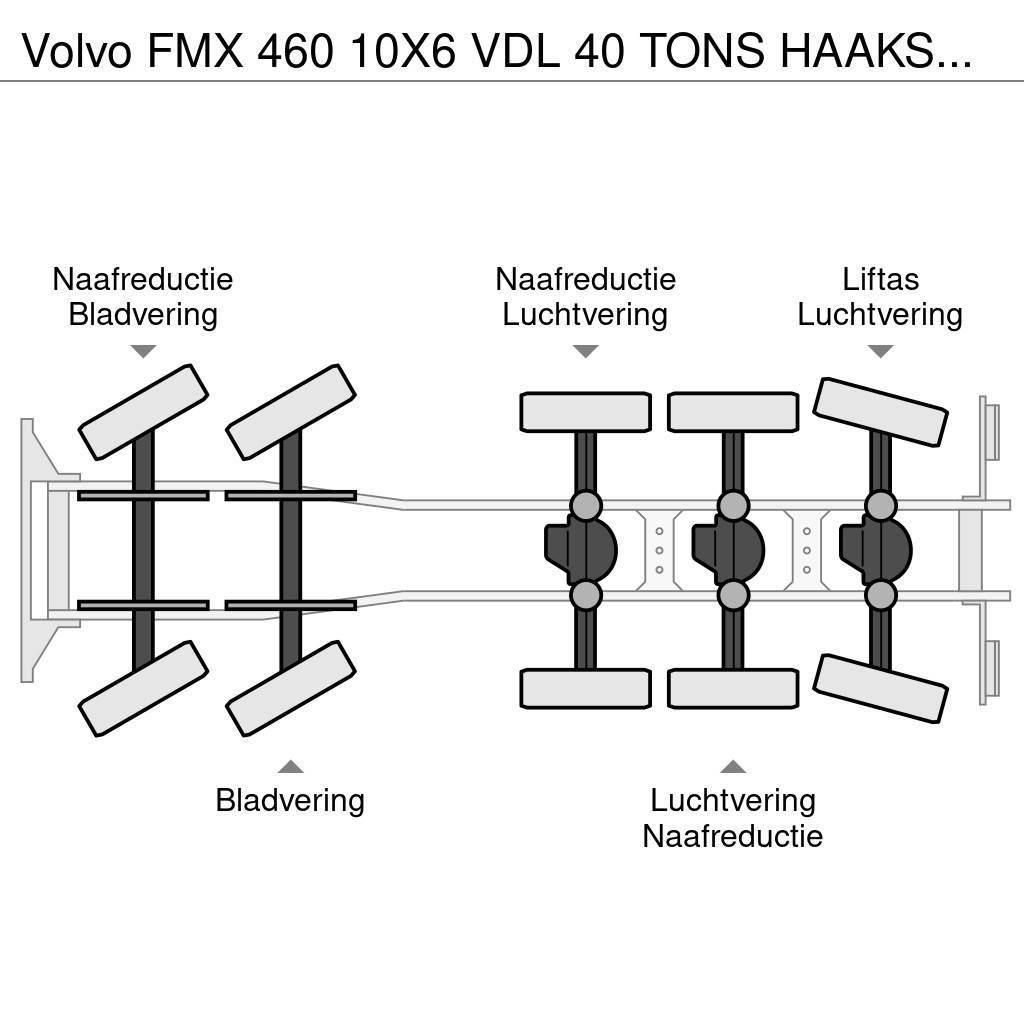 Volvo FMX 460 10X6 VDL 40 TONS HAAKSYSTEEM / KEURING 202 Abrollkipper