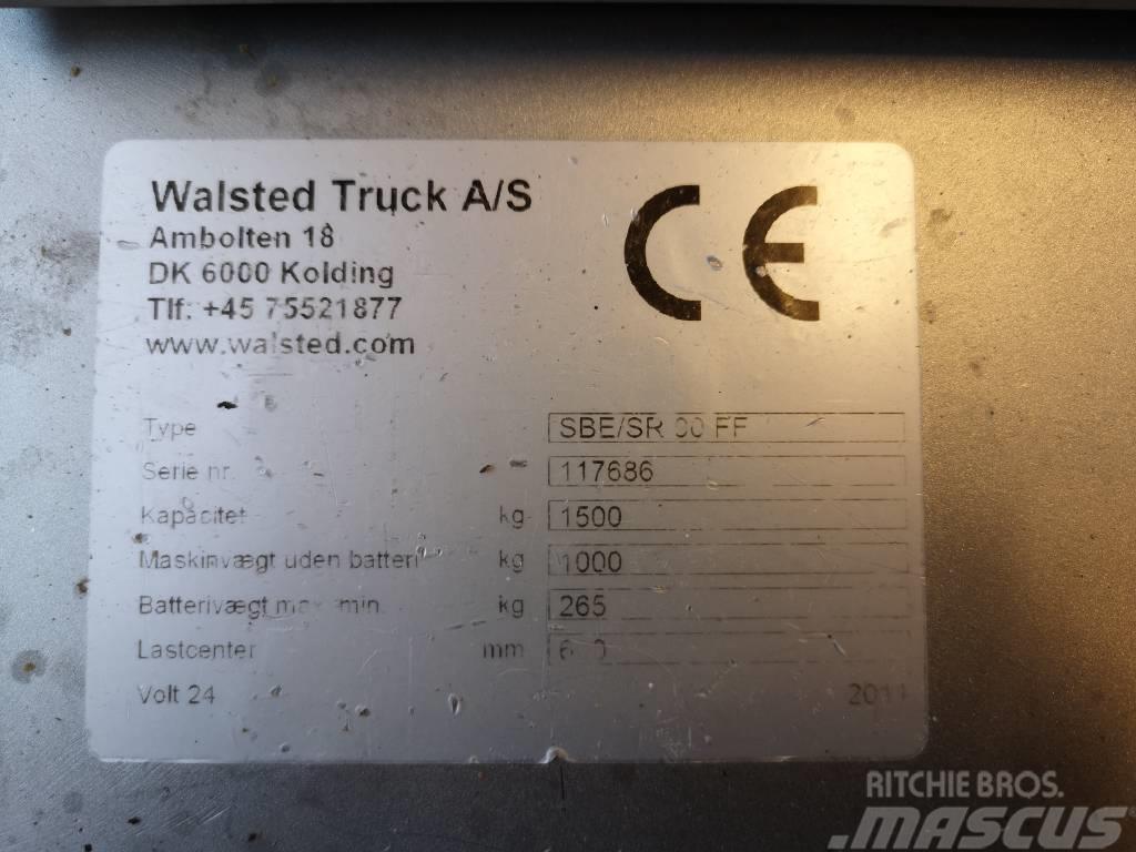  Walsted SBE/SR90FF - 1,5 tonns rustfri stabler FRI Deichselstapler