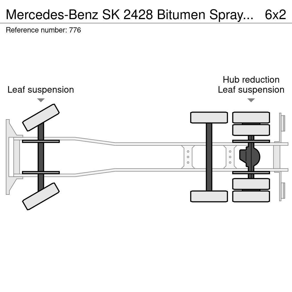 Mercedes-Benz SK 2428 Bitumen Sprayer 11.000L Good Condition Bitumen Sprayer