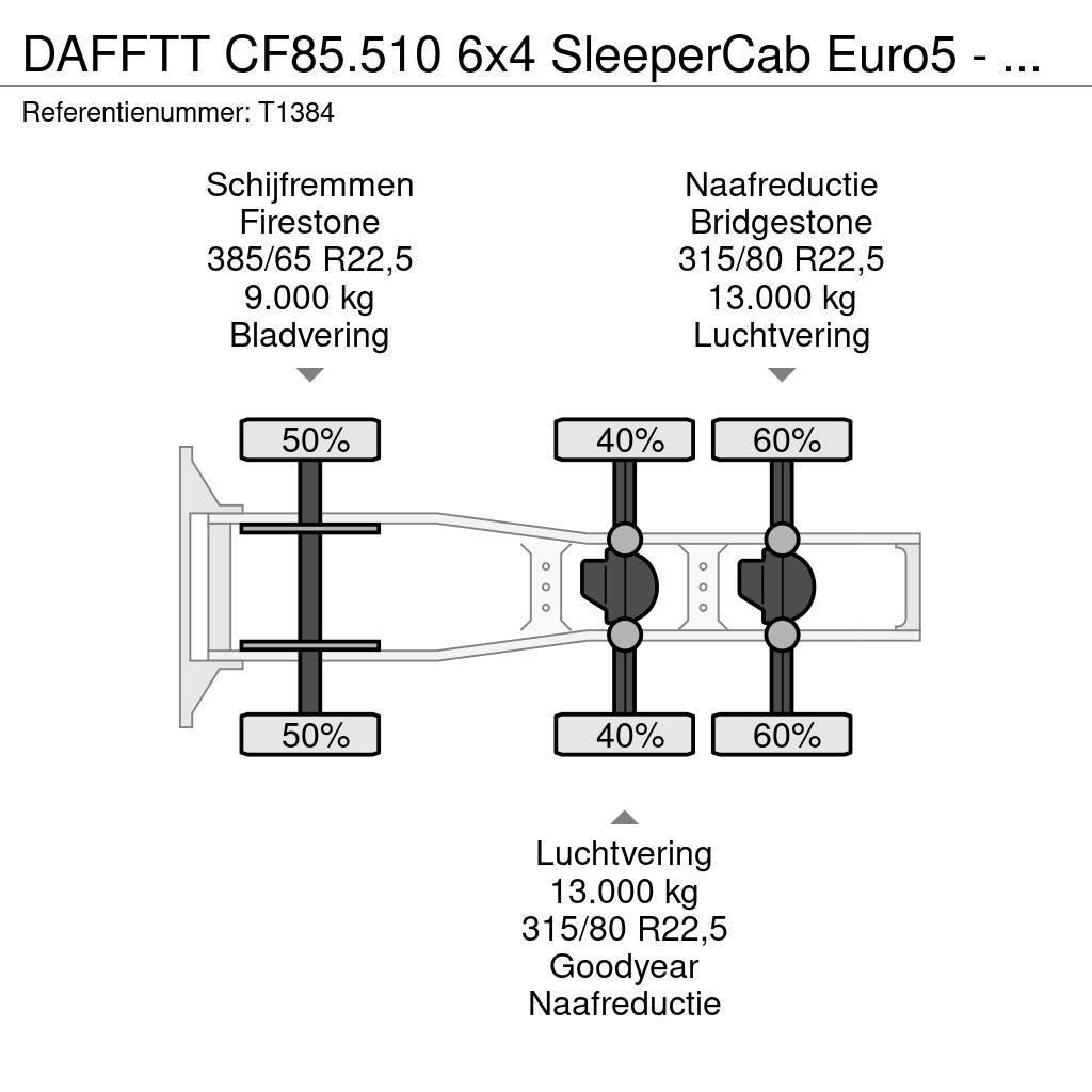DAF FTT CF85.510 6x4 SleeperCab Euro5 - 189.000km Orig Sattelzugmaschinen