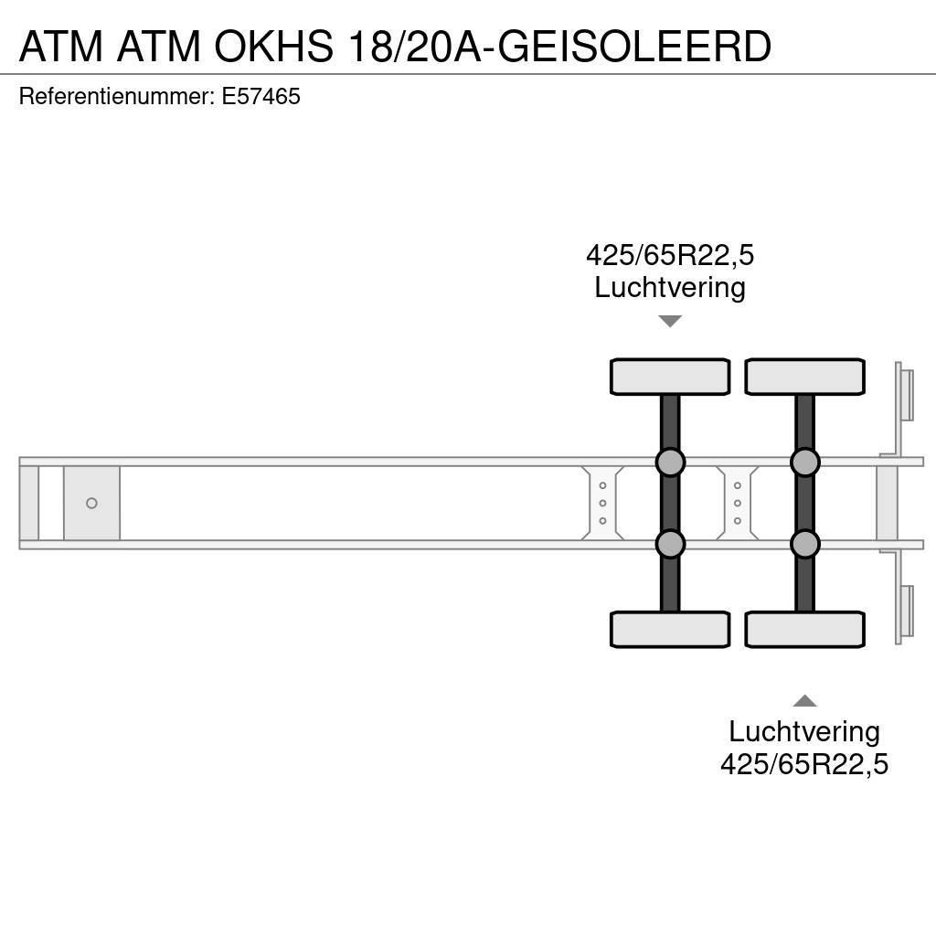 ATM OKHS 18/20A-GEISOLEERD Kippladerauflieger