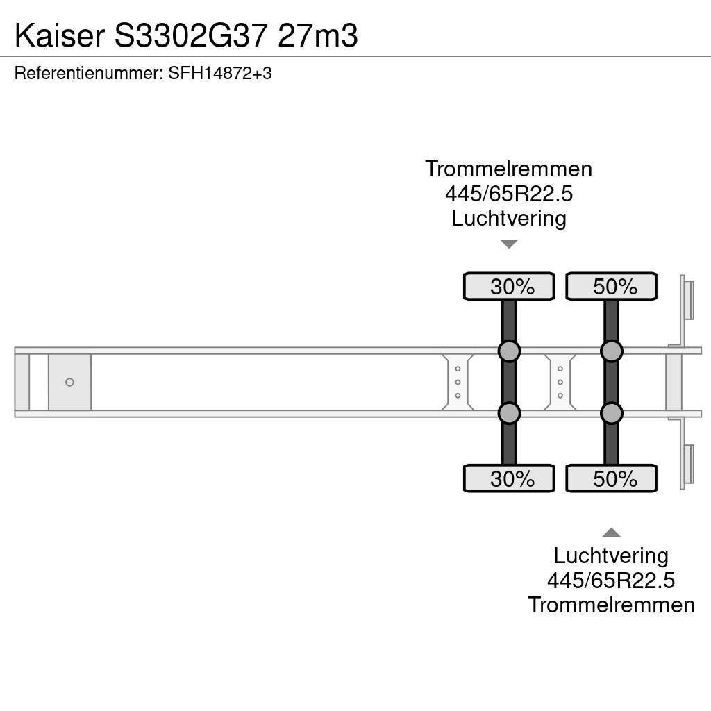 Kaiser S3302G37 27m3 Kippladerauflieger
