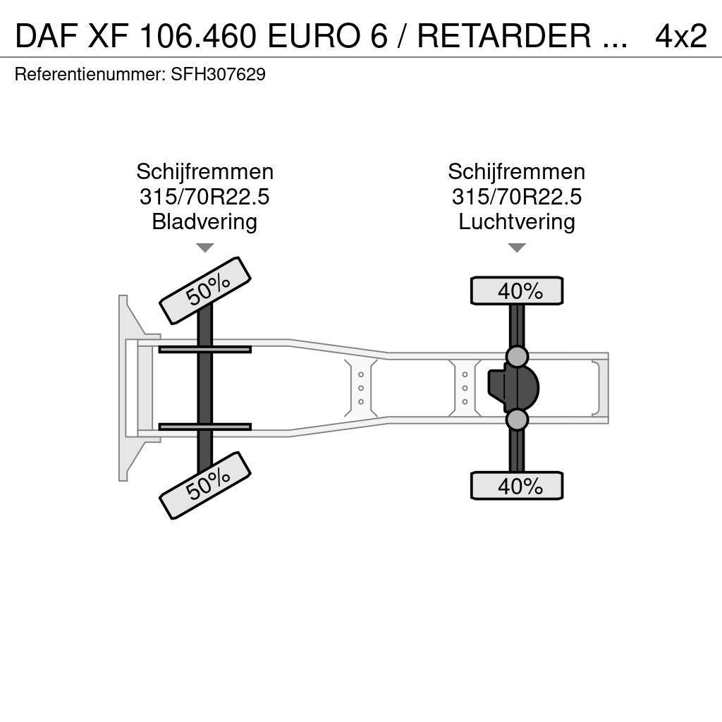 DAF XF 106.460 EURO 6 / RETARDER / PTO / MANUEL / AIRC Sattelzugmaschinen