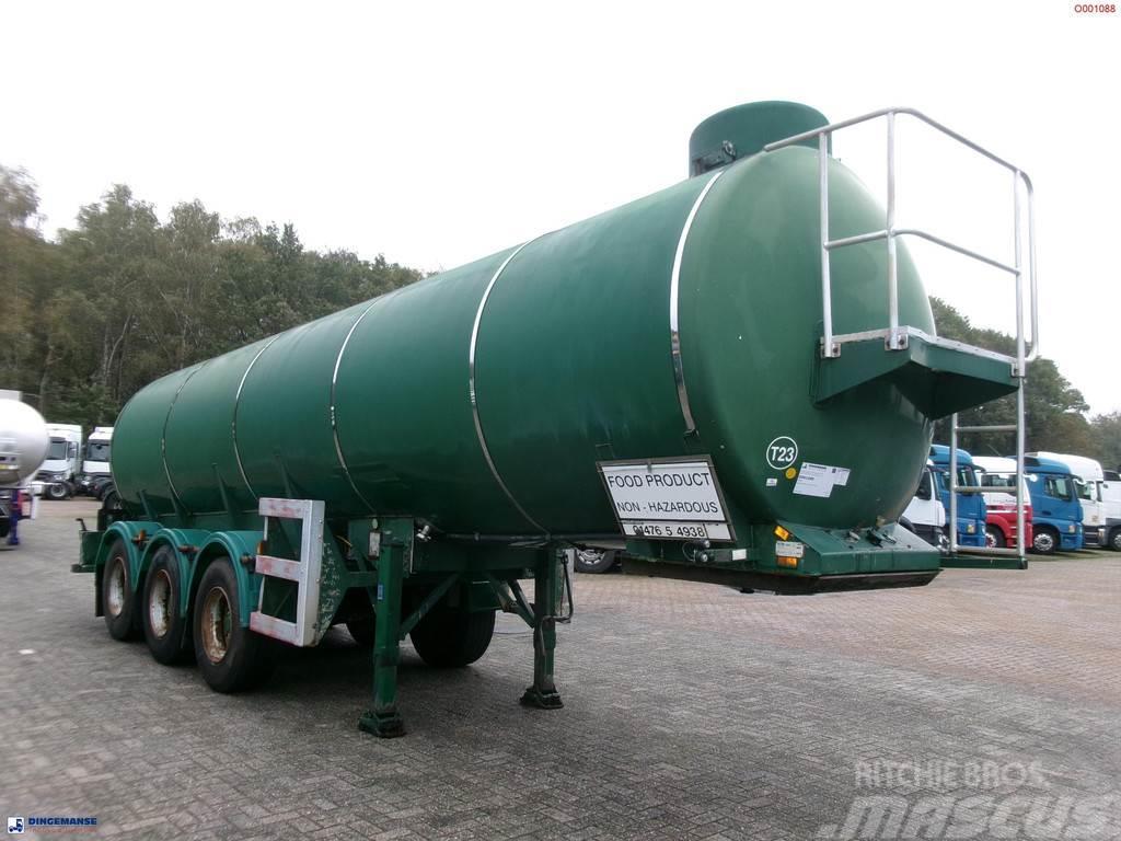  Melton Food tank inox 25 m3 / 1 comp Tankauflieger