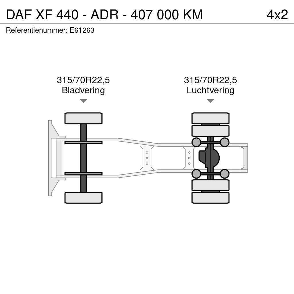 DAF XF 440 - ADR - 407 000 KM Sattelzugmaschinen