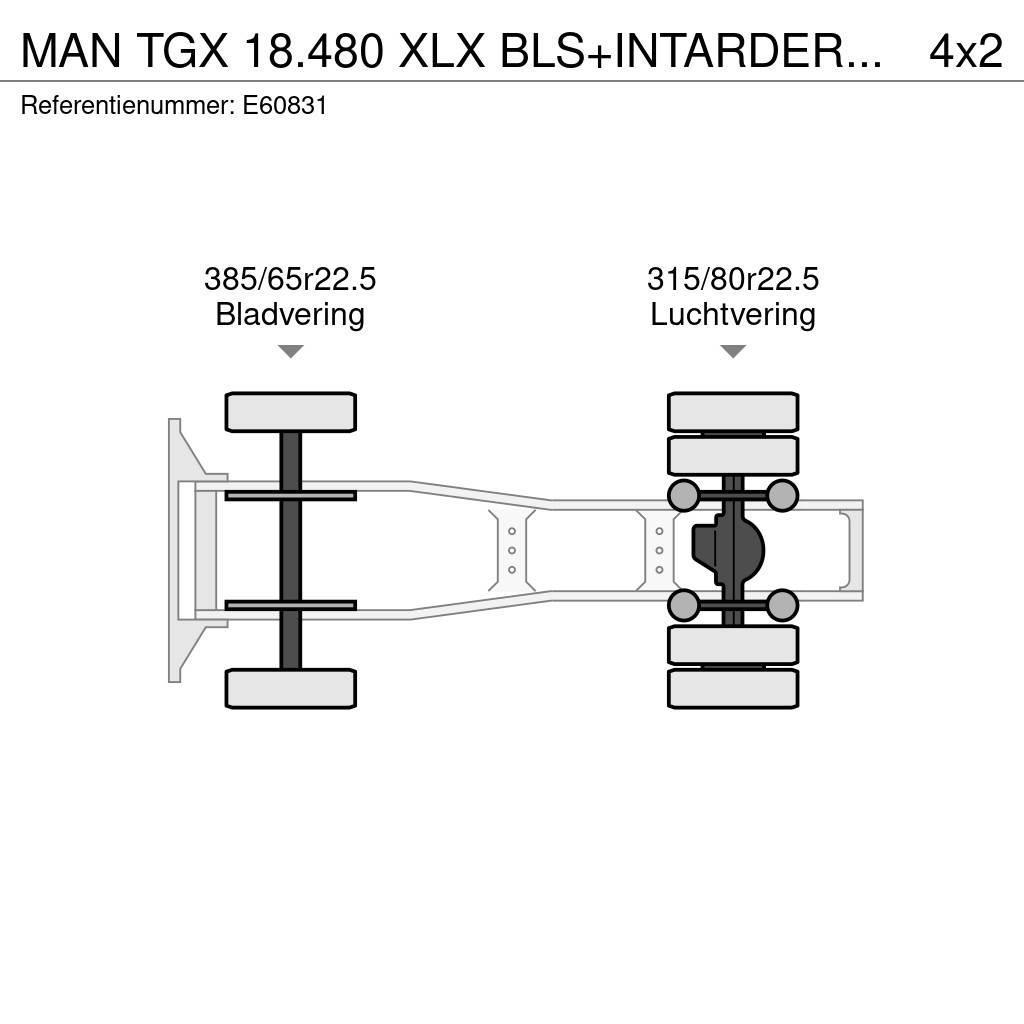 MAN TGX 18.480 XLX BLS+INTARDER+HYDR.+E6 Sattelzugmaschinen