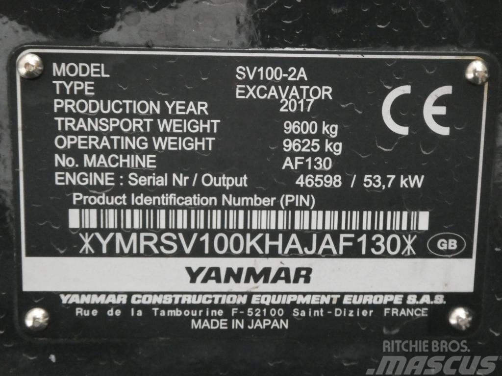 Yanmar SV 100-2A Midibagger  7t - 12t