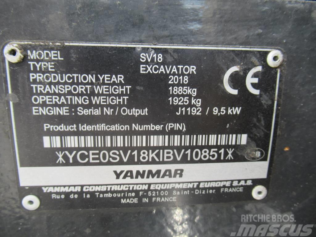 Yanmar SV 18 Minibagger < 7t