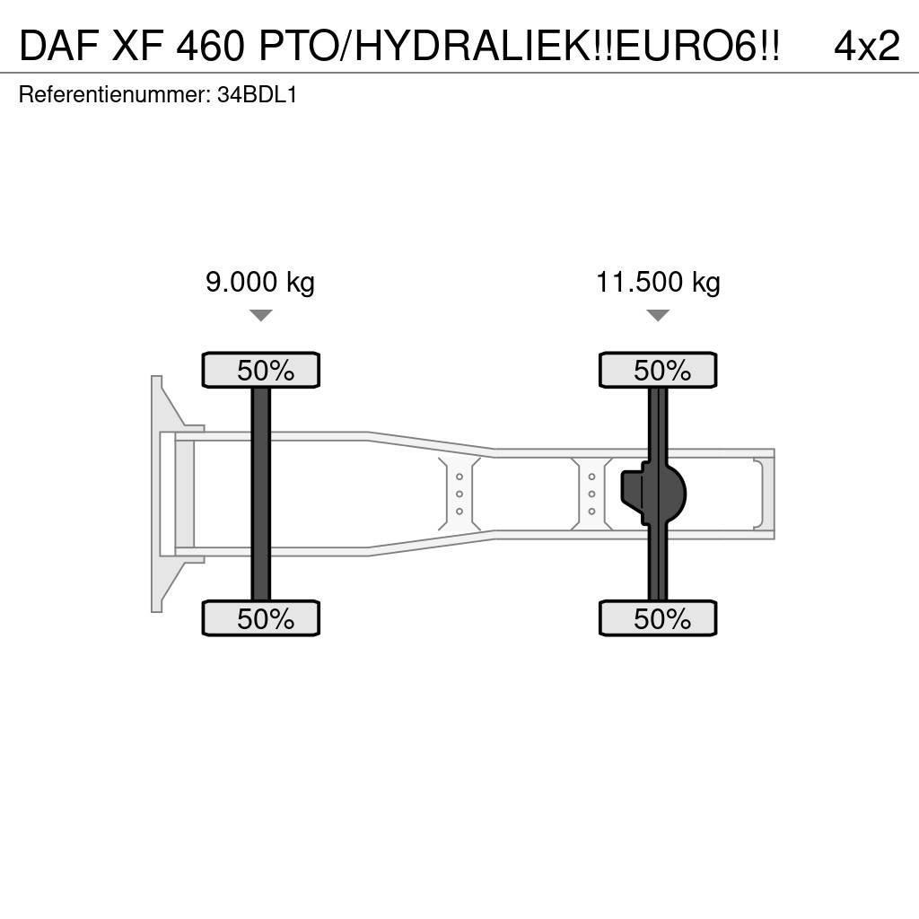 DAF XF 460 PTO/HYDRALIEK!!EURO6!! Sattelzugmaschinen