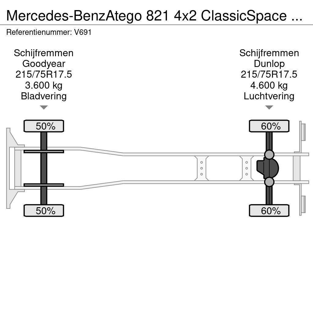 Mercedes-Benz Atego 821 4x2 ClassicSpace Euro6 - GeslotenBak 6.0 Kastenaufbau