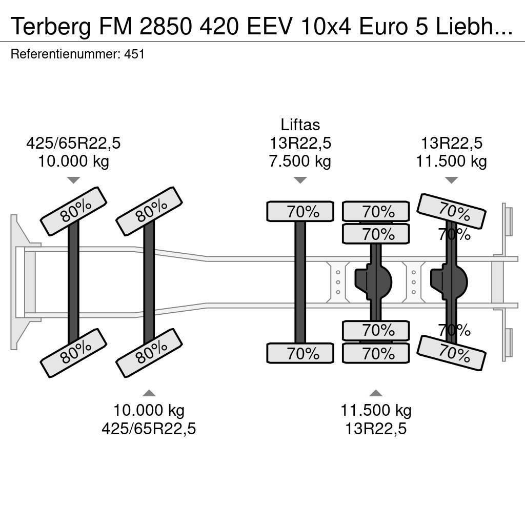 Terberg FM 2850 420 EEV 10x4 Euro 5 Liebherr 15 Kub Mixer Beton-Mischfahrzeuge