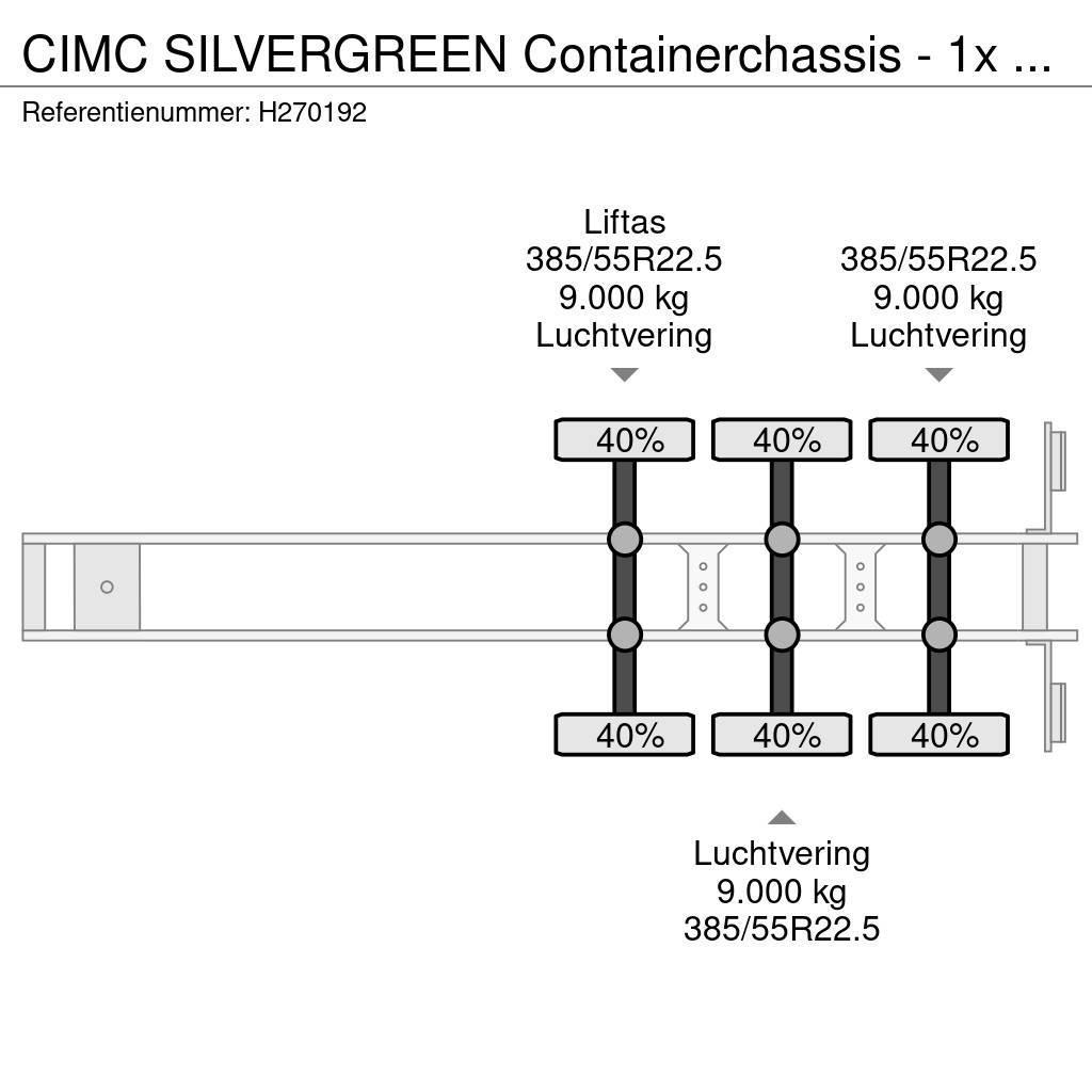 CIMC Silvergreen Containerchassis - 1x 20FT 2x 20FT 1x Containerauflieger