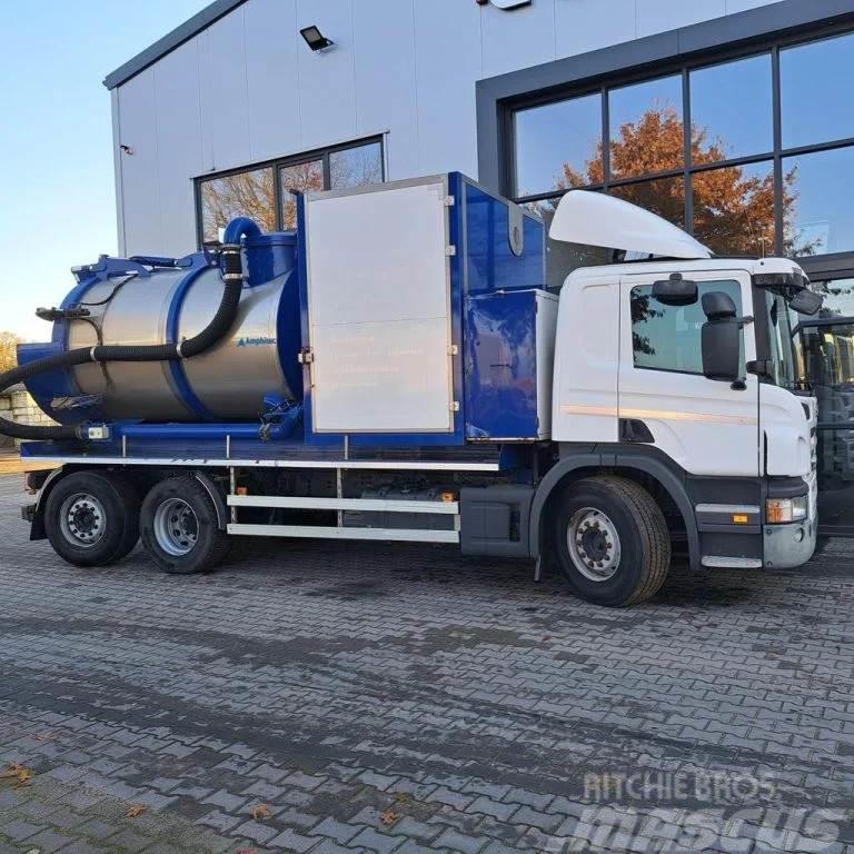 Scania P360 Amphitec flex-loader Saug- und Druckwagen
