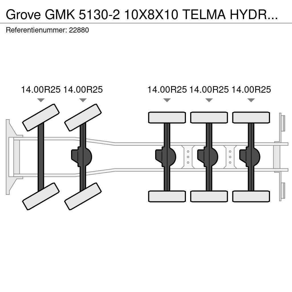 Grove GMK 5130-2 10X8X10 TELMA HYDRAULIC JIB All-Terrain-Krane