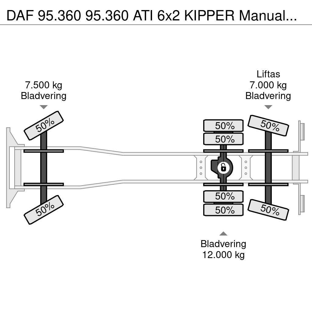 DAF 95.360 95.360 ATI 6x2 KIPPER Manualgetriebe Kipper