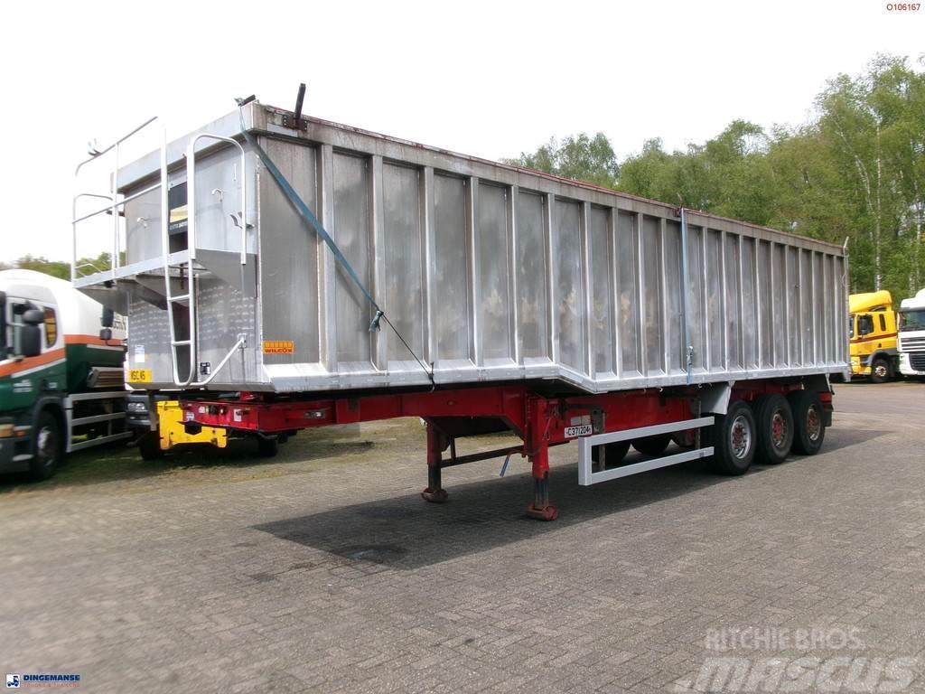Montracon Tipper trailer alu 55 m3 + tarpaulin Kippladerauflieger