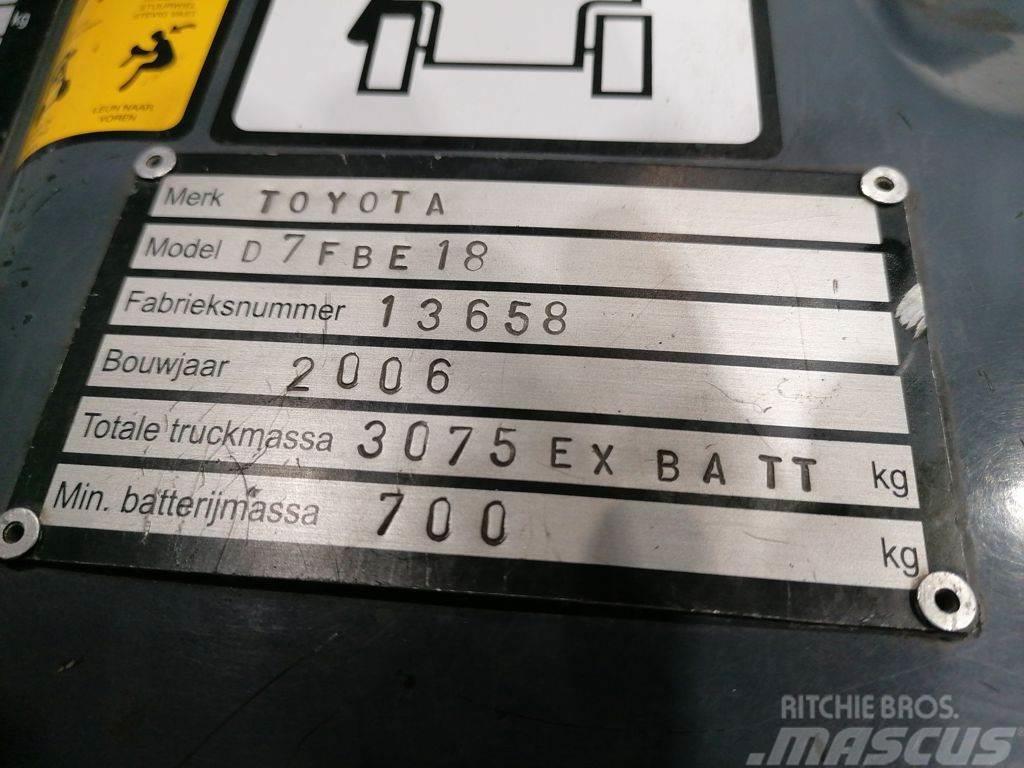 Toyota 7FBEF18 Elektro Stapler