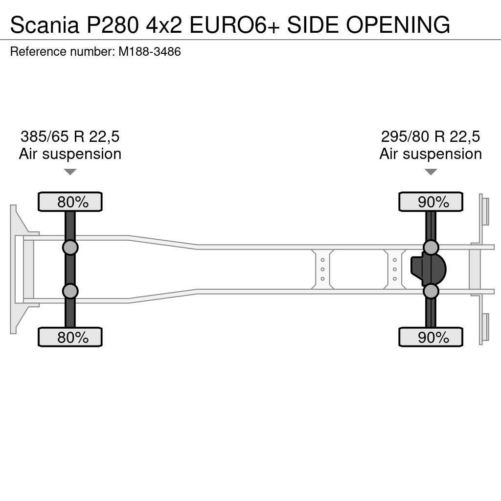 Scania P280 4x2 EURO6+ SIDE OPENING Kastenaufbau