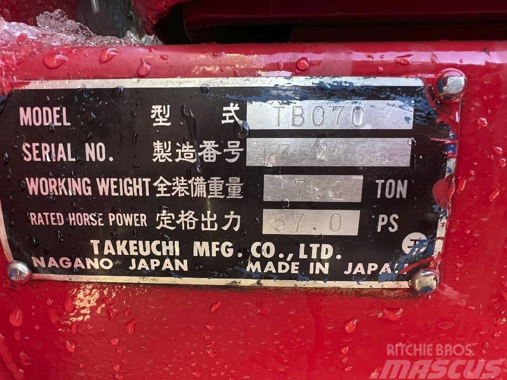 Takeuchi TB 070*+3xSchaufeln*7200 kg Minibagger < 7t
