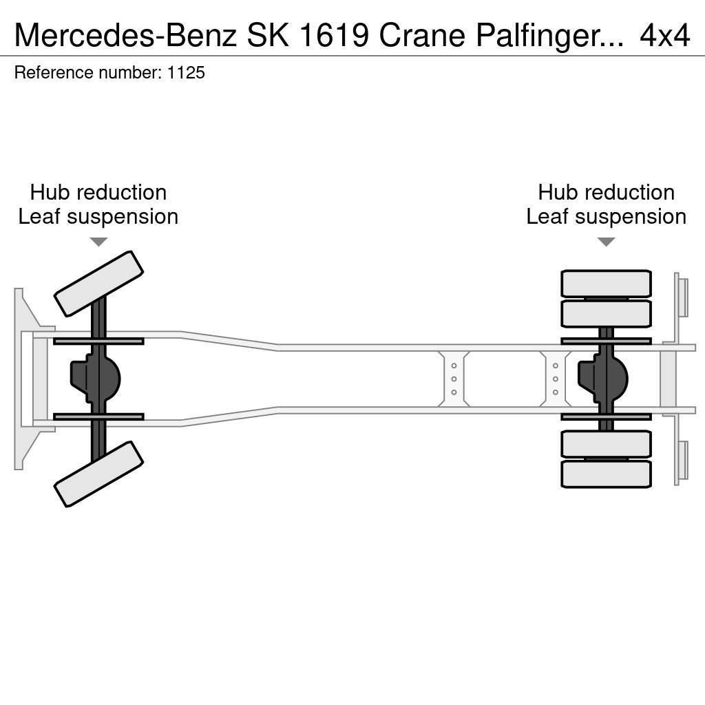 Mercedes-Benz SK 1619 Crane Palfinger PK17000LA Winch 4x4 V6 Big All-Terrain-Krane