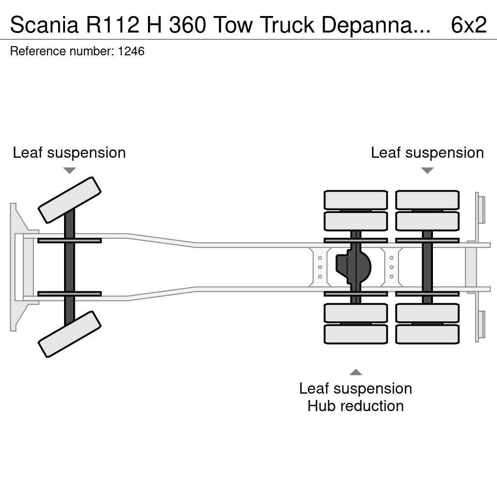 Scania R112 H 360 Tow Truck Depannage Crane Winch Remote Bergungsfahrzeuge
