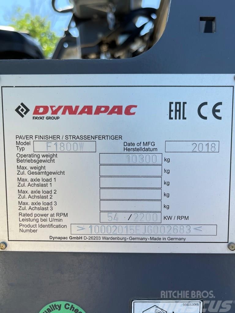 Dynapac F 1800 W Strassenfertiger