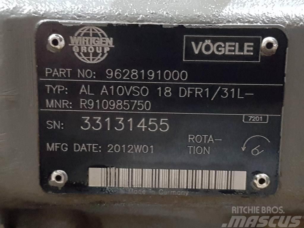 Vögele -Rexroth A10VSO18DFR1/31L-PSC12N-Load sensing pump Hydraulik