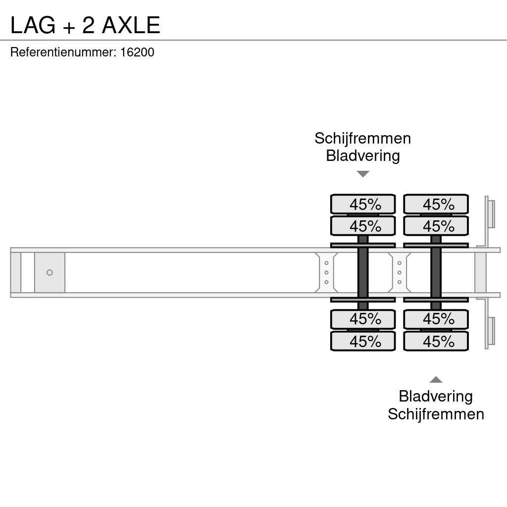 LAG + 2 AXLE Kippladerauflieger