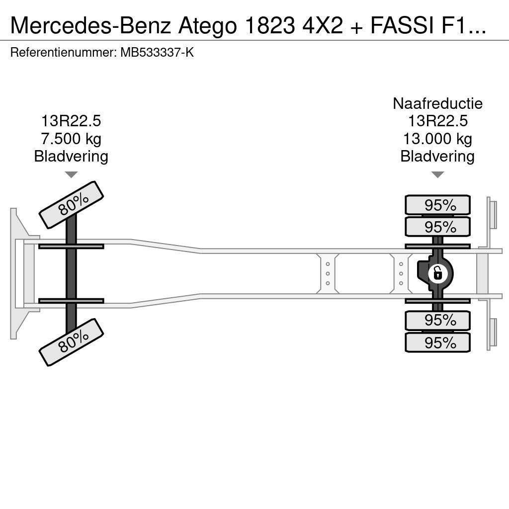 Mercedes-Benz Atego 1823 4X2 + FASSI F110A.21 + TIPPER - MANAUL All-Terrain-Krane