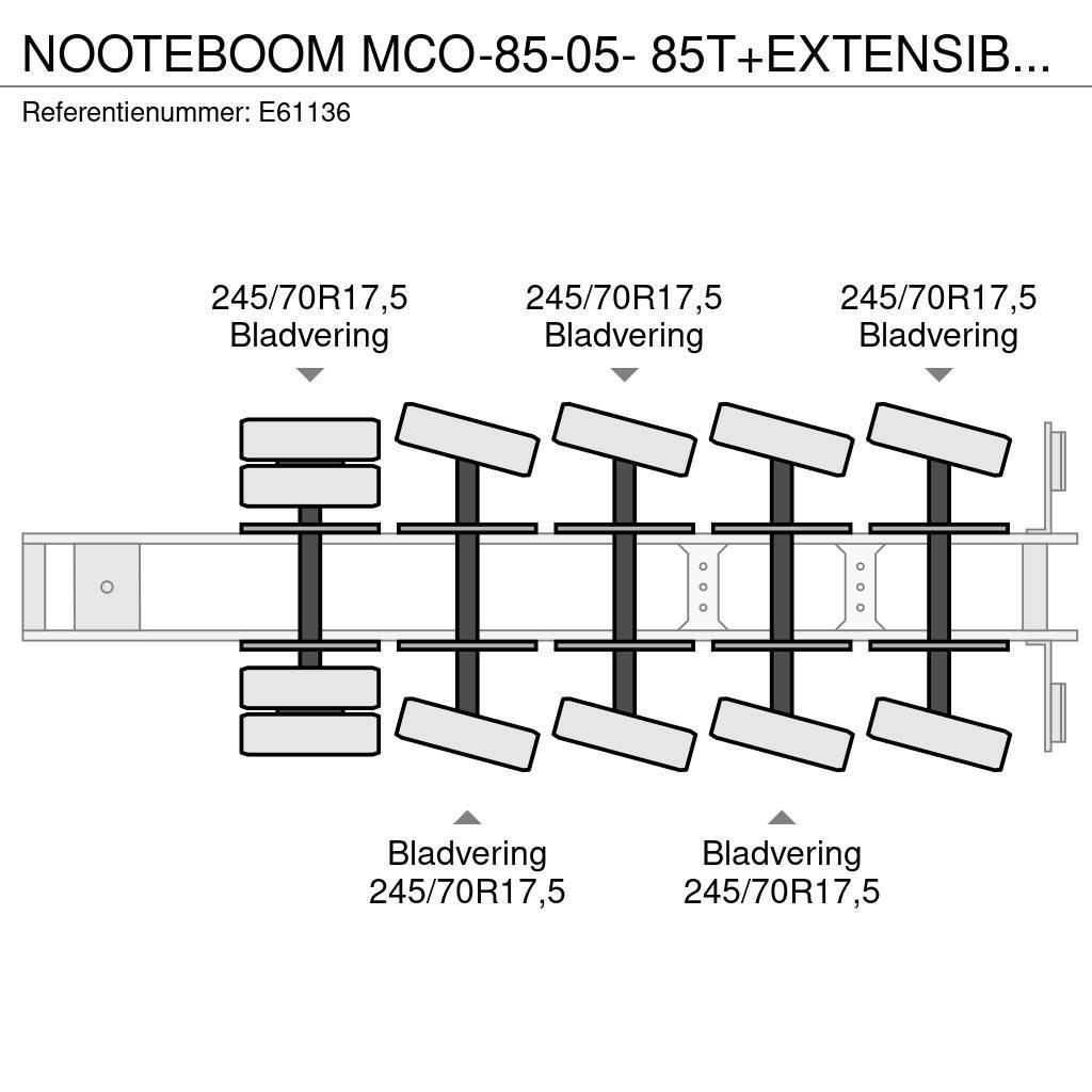 Nooteboom MCO-85-05- 85T+EXTENSIBLE 3M Tieflader-Auflieger